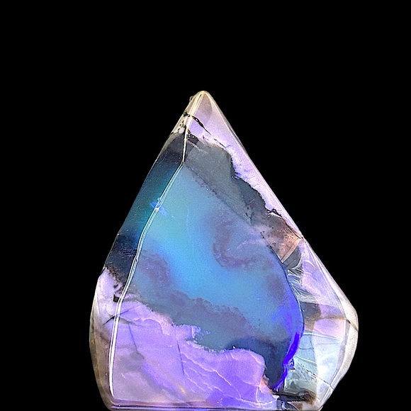 Volcano Agate Teardrop Carving - Picture 5 of 13